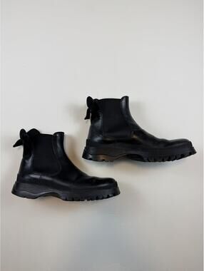 Prada Bunny Combat Chelsea Boots